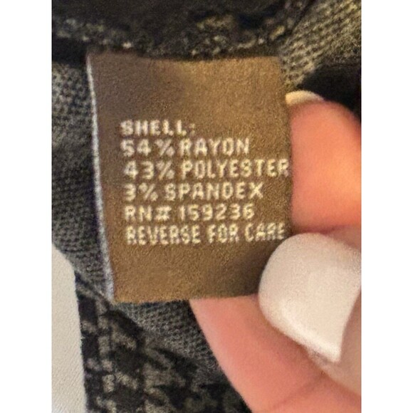 J. MCLAUGHLIN Houndstooth Pants Women 12 Pull On Knit Stretch Tapered Pockets - Picture 2 of 11